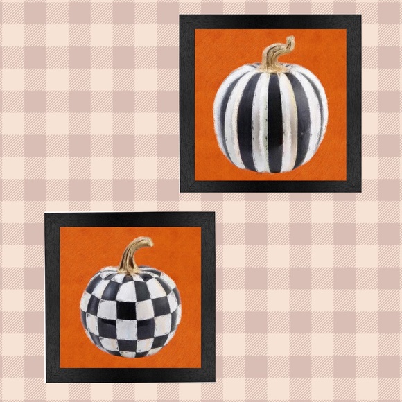 MacKenzie-Childs Other - 🧡🖤HALLOWEEN CLOSEOUT🧡🖤FREE GIFT INCLUDED🖤🧡 🎃 Wall Art-Set of 2! 🖤🧡🖤🧡